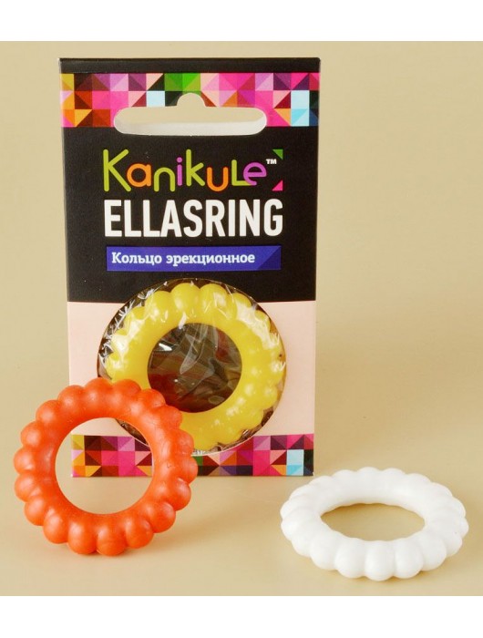 Цветное рельефное эрекционное кольцо Ellasring - Sitabella - в Новокуйбышевске купить с доставкой