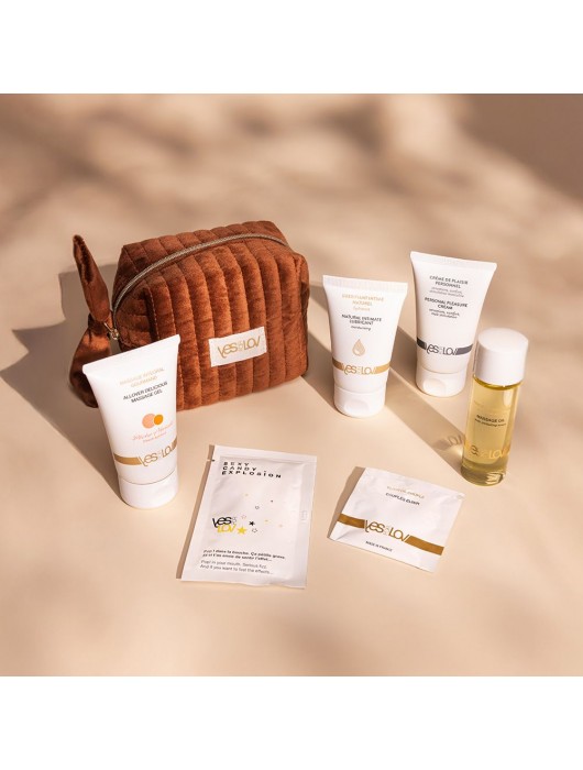 Набор YESforLOV La Trousse Enchantée в коричневой косметичке - YESforLOV - купить с доставкой в Новокуйбышевске