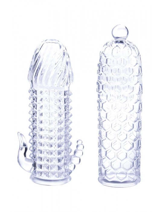 Набор из 2 прозрачных насадок на член Seductive Tickler Sleeves Set - NMC - в Новокуйбышевске купить с доставкой