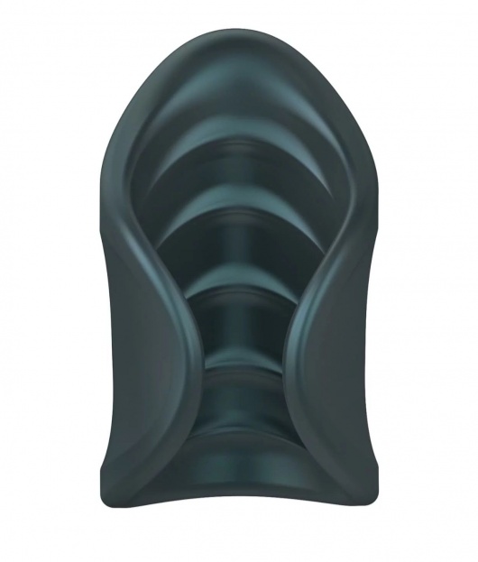 Серый сквозной мастурбатор с вибрацией Manwan Starter - Manwan - в Новокуйбышевске купить с доставкой