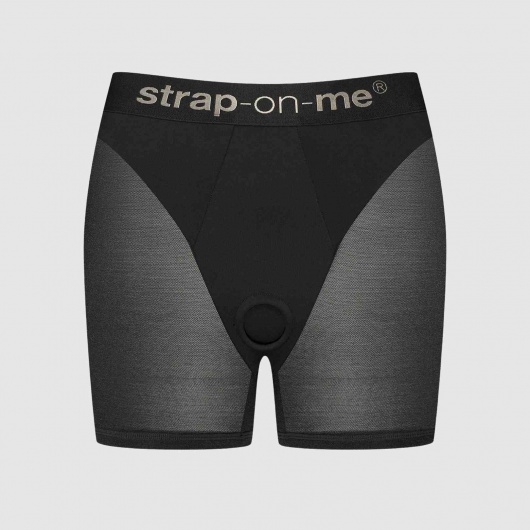 Трусики-шорты для фиксации насадок Strap-on-me Harness Lingerie Halo - size XL - Strap-on-me - купить с доставкой в Новокуйбышевске