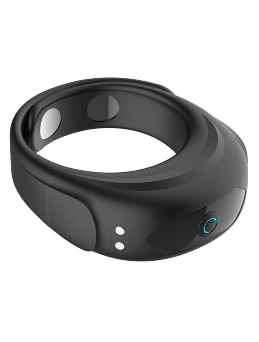 Черное эрекционное виброкольцо на ремешках - Boys of Toys - в Новокуйбышевске купить с доставкой