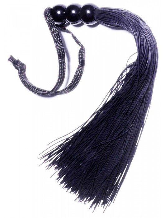 Черная силиконовая плетка - 25,4 см. - Boys of Toys - купить с доставкой в Новокуйбышевске