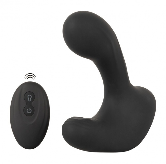 Черная анальная вибропробка с функцией расширения RC Butt Plug with 3 functions - Orion - в Новокуйбышевске купить с доставкой