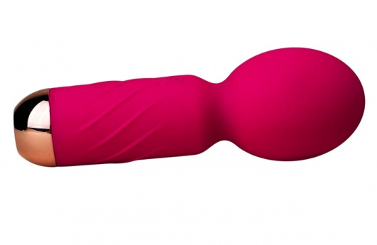 Ярко-розовый мини-wand вибратор для стимуляции эрогенных зон - Secwell