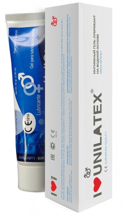 Лубрикант на водной основе Unilatex Gel - 80 мл. - Unilatex - купить с доставкой в Новокуйбышевске