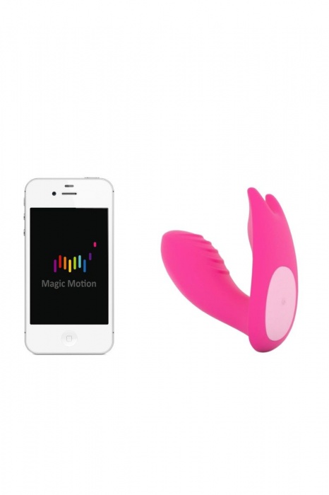Розовый вагинально-клиторальный стимулятор MAGIC EIDOLON - Magic Motion