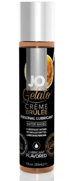 Лубрикант с ароматом крем-брюле JO GELATO CREME BRULEE - 30 мл. - System JO - купить с доставкой в Новокуйбышевске