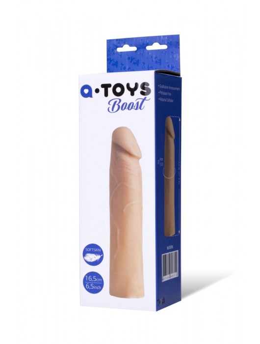 Реалистичная насадка с ярко выраженной головкой - 16,5 см. - A-toys - в Новокуйбышевске купить с доставкой