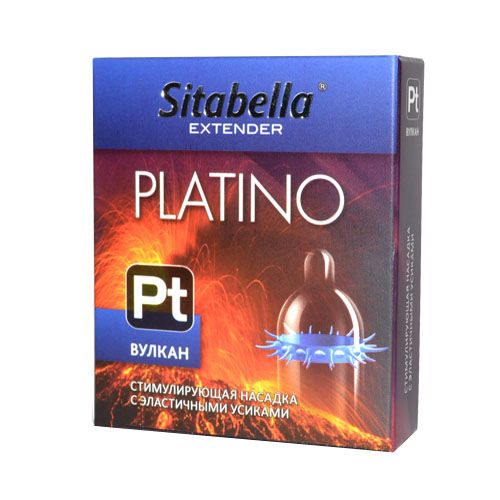 Стимулирующая насадка с усиками Platino  Вулкан - Sitabella - купить с доставкой в Новокуйбышевске