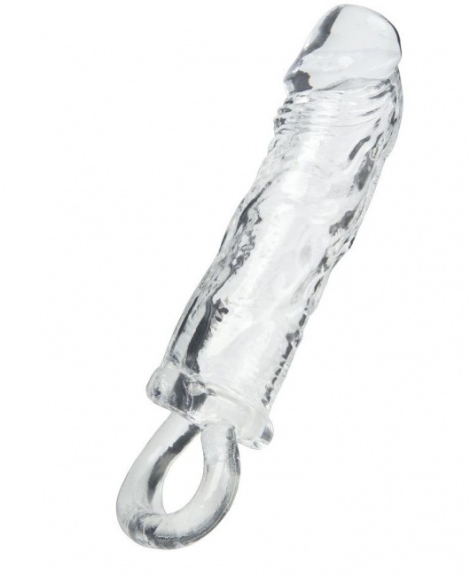 Прозрачная насадка с петлёй для фиксации - 14 см. - ToyFa - в Новокуйбышевске купить с доставкой