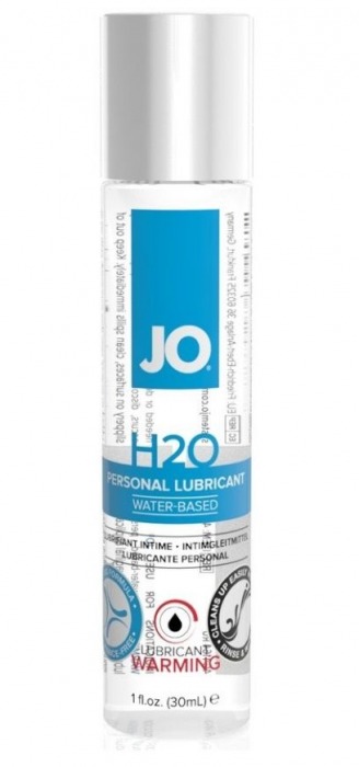 Возбуждающий лубрикант на водной основе JO Personal Lubricant H2O Warming - 30 мл. - System JO - купить с доставкой в Новокуйбышевске