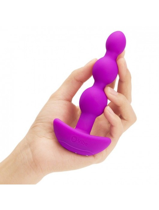 Анальная виброёлочка TRIPLET ANAL BEADS FUCHSIA - 14 см. - b-Vibe