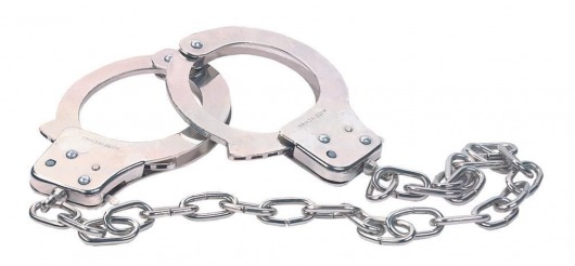 Наручники из металла с длинной цепочкой CHROME HANDCUFFS METAL HANDCUFFS W. KEY - NMC - купить с доставкой в Новокуйбышевске