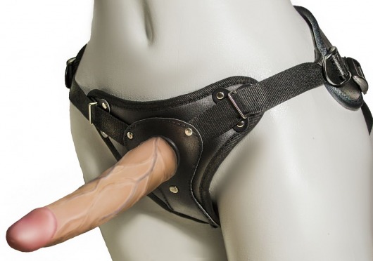 Женский страпон с вагинальной пробкой Woman Strap - 18 см. - LOVETOY (А-Полимер) - купить с доставкой в Новокуйбышевске