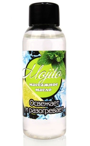 Массажное масло для тела Mojito с ароматом лайма - 50 мл. - Биоритм - купить с доставкой в Новокуйбышевске