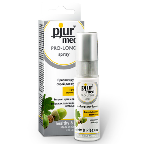 Пролонгирующий спрей с экстрактом дуба и пантенолом pjur MED Pro-long Spray - 20 мл. - Pjur - купить с доставкой в Новокуйбышевске