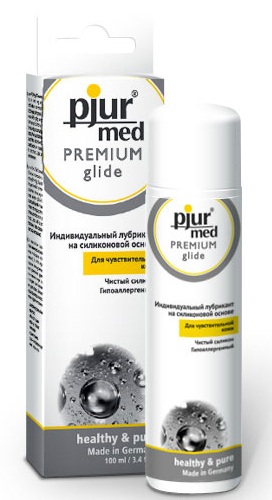 Гипоаллергенный силиконовый лубрикант pjur MED Premium glide - 100 мл. - Pjur - купить с доставкой в Новокуйбышевске