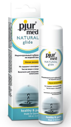 Нейтральный лубрикант на водной основе pjur MED Natural glide - 100 мл. - Pjur - купить с доставкой в Новокуйбышевске