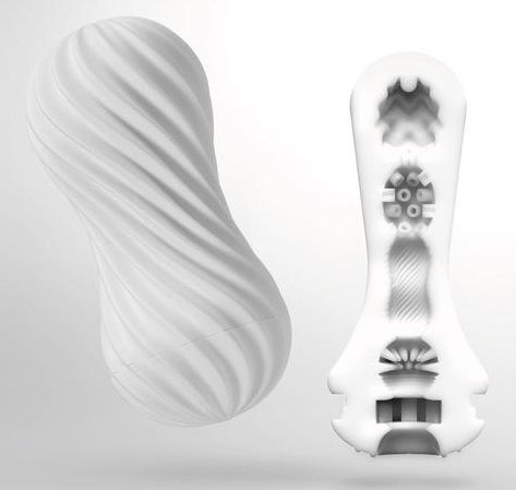 Мастурбатор FLEX Silky White с мягким рельефом - Tenga - в Новокуйбышевске купить с доставкой
