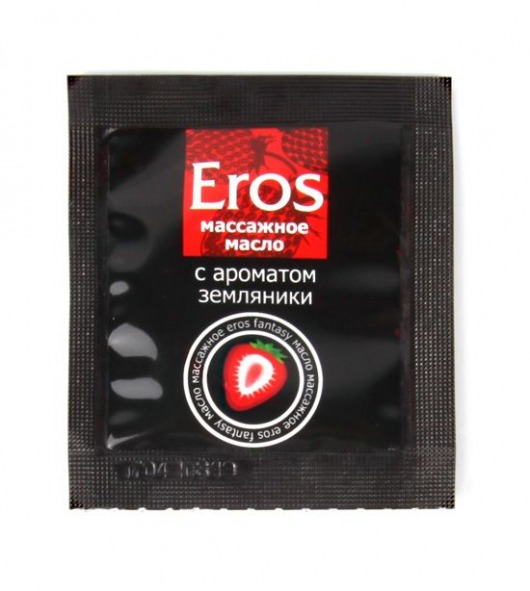 Пробник массажного масла с ароматом земляники Eros fantasy - 4 гр. - Биоритм - купить с доставкой в Новокуйбышевске