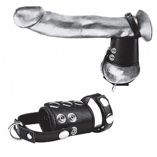 Кольцо на член и мошонку Cock Ring With 2  Ball Stretcher And Optional Weight Ring - BlueLine - в Новокуйбышевске купить с доставкой
