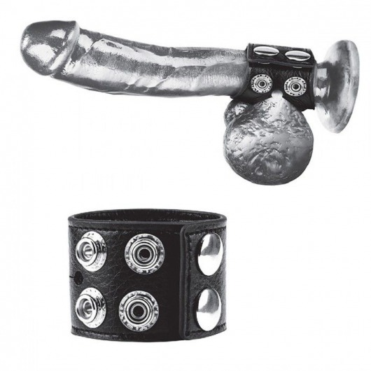 Ремень на член и мошонку 1.5  Cock Ring With Ball Strap - BlueLine - купить с доставкой в Новокуйбышевске
