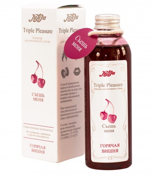 Эликсир Triple Pleasure  Горячая вишня  - 130 гр. - JULEJU - купить с доставкой в Новокуйбышевске