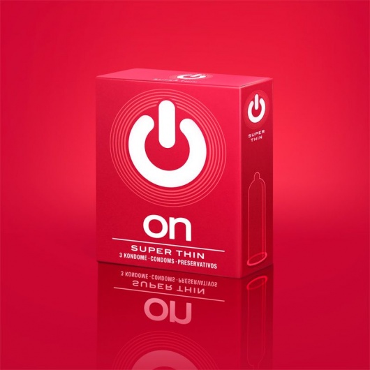Супертонкие презервативы ON) Super Thin - 3 шт. - ON) - купить с доставкой в Новокуйбышевске