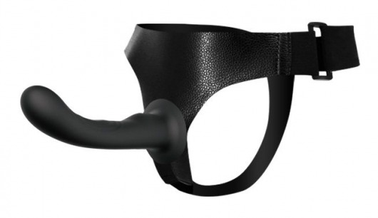 Страпон с изогнутой головкой Ultra Harness Curvy Dildo - 15,8 см. - Baile - купить с доставкой в Новокуйбышевске