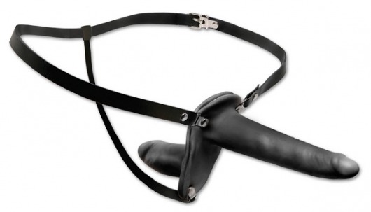 Женский страпон с вагинальной пробкой Double Penetrix Strap-on - 15 см. - Pipedream - купить с доставкой в Новокуйбышевске