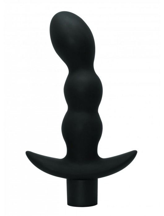 Чёрный анальный вибромассажёр Naughty - 14,5 см. - Lola Games