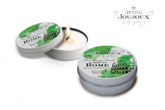 Массажная свеча Petits Joujoux Rome с ароматом грейпфрута и бергамота - 33 гр. - MyStim - купить с доставкой в Новокуйбышевске