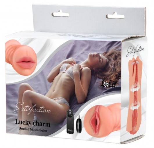 Двусторонний мастурбатор с вибропулей Satisfaction Lucky charm - Lola Games - в Новокуйбышевске купить с доставкой