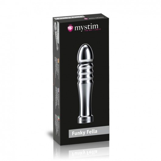 Ребристый фаллоимитатор для электростимуляции Funky Fella Rill Dildo - 13 см. - MyStim - купить с доставкой в Новокуйбышевске