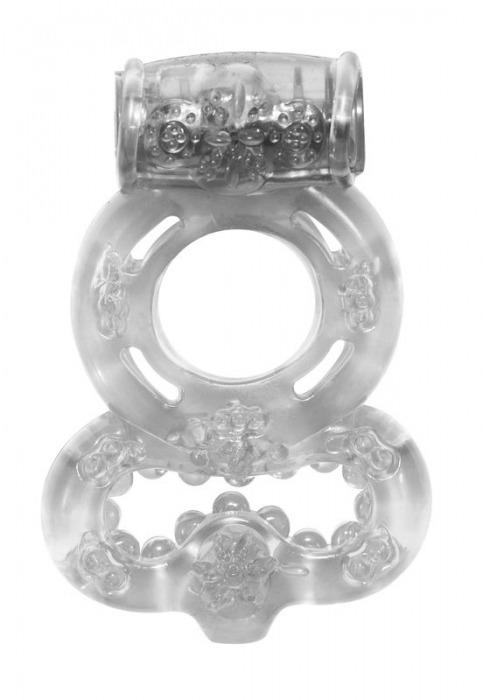 Прозрачное эрекционное кольцо Rings Treadle с подхватом - Lola Games - в Новокуйбышевске купить с доставкой