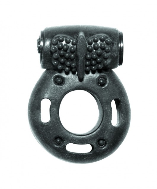 Черное эрекционное кольцо с вибрацией Rings Axle-pin - Lola Games - в Новокуйбышевске купить с доставкой