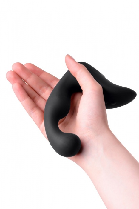 Чёрный изогнутый вибростимулятор простаты Erotist - Erotist Adult Toys - в Новокуйбышевске купить с доставкой