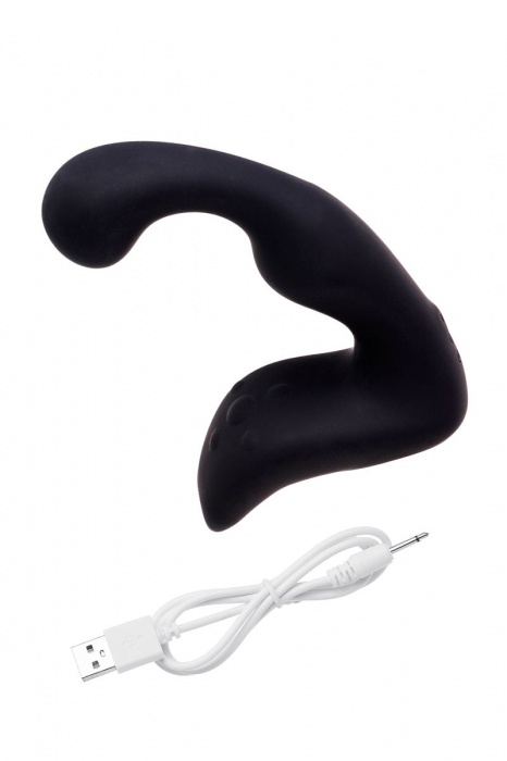 Чёрный изогнутый вибростимулятор простаты Erotist - Erotist Adult Toys - в Новокуйбышевске купить с доставкой