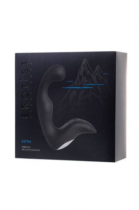 Чёрный изогнутый вибростимулятор простаты Erotist - Erotist Adult Toys - в Новокуйбышевске купить с доставкой