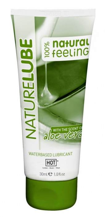 Смазка на водной основе с алоэ вера Nature Lube - 30 мл. - HOT - купить с доставкой в Новокуйбышевске