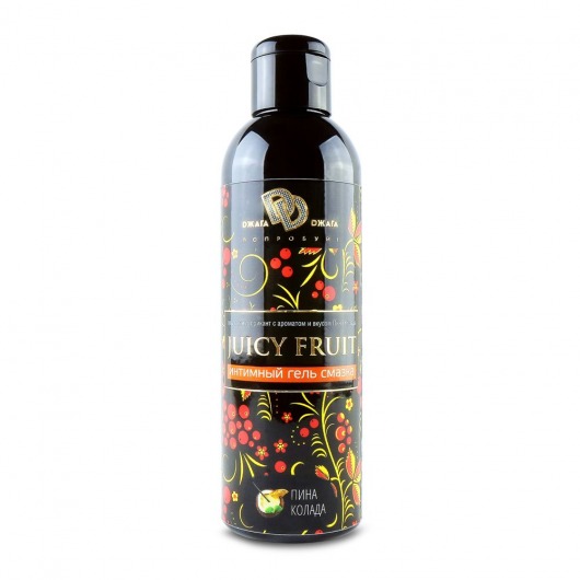 Интимный гель на водной основе JUICY FRUIT с ароматом пина колада - 200 мл. - БиоМед - купить с доставкой в Новокуйбышевске
