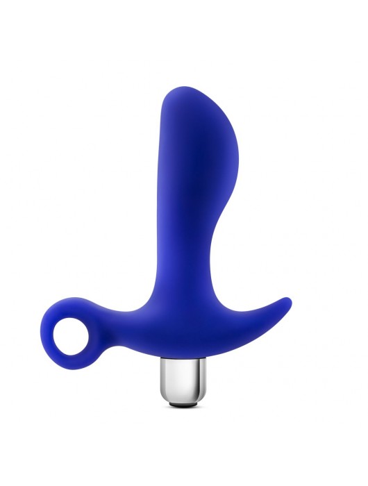 Синий стимулятор простаты с ручкой-кольцом Performance Prostimulator 02 - Blush Novelties - в Новокуйбышевске купить с доставкой