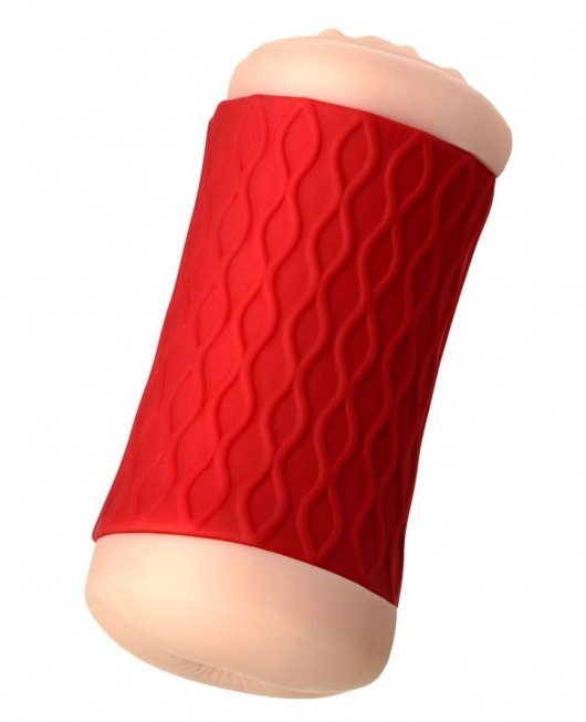 Двухсторонний мастурбатор JOS  NADIN в красном цилиндре - JOS - в Новокуйбышевске купить с доставкой