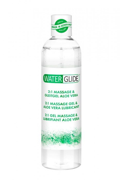 Гель-смазка 2-в-1 MASSAGE   LUBRICANT ALOE VERA - 300 мл. - Waterglide - купить с доставкой в Новокуйбышевске