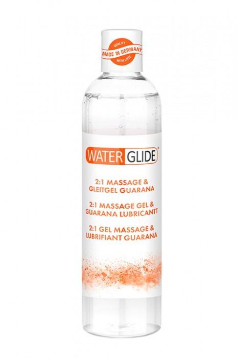 Гель-смазка 2-в-1 MASSAGE   LUBRICANT GUARANA - 300 мл. - Waterglide - купить с доставкой в Новокуйбышевске