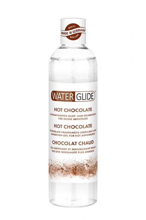 Лубрикант на водной основе с ароматом шоколада HOT CHOCOLATE - 300 мл. - Waterglide - купить с доставкой в Новокуйбышевске