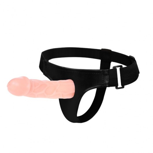 Телесный фаллоимитатор на трусиках Jessica Strap-On - 15,5 см. - Baile - купить с доставкой в Новокуйбышевске