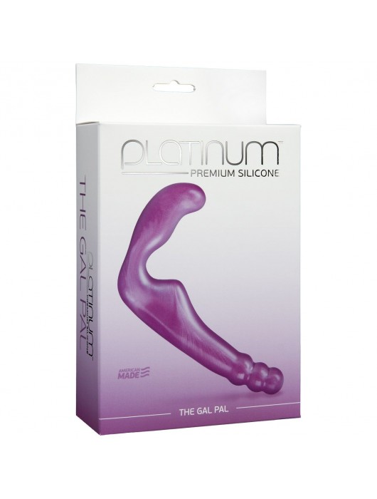 Безремневой фиолетовый страпон из силикона The Gal Pal - 17 см. - Doc Johnson - купить с доставкой в Новокуйбышевске
