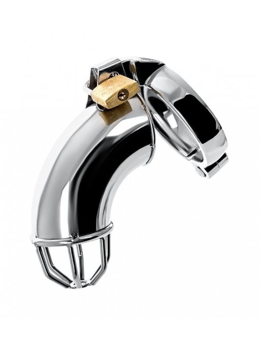 Серебристый мужской пояс верности TOYFA Metal - ToyFa - купить с доставкой в Новокуйбышевске